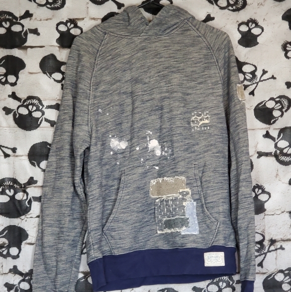 DENIUM & SUPPLY TATTERED STYLE SWEATSHIRT - Picture 1 of 4